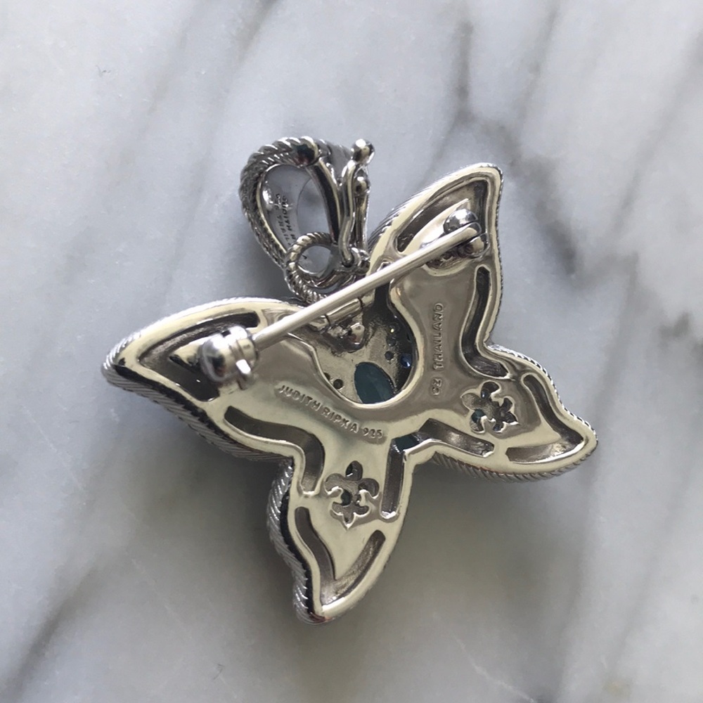 Judith Ripka Enhancer & Pin (NEW) - Picture 4 of 4